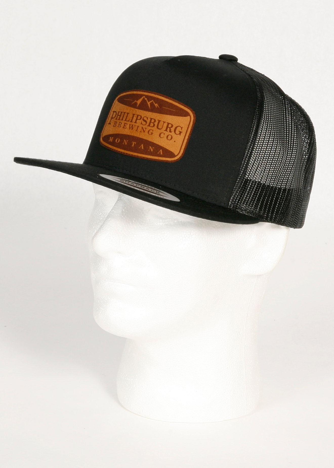 Philipsburg Brewing Company Flexfit Trucker Patch with Suede