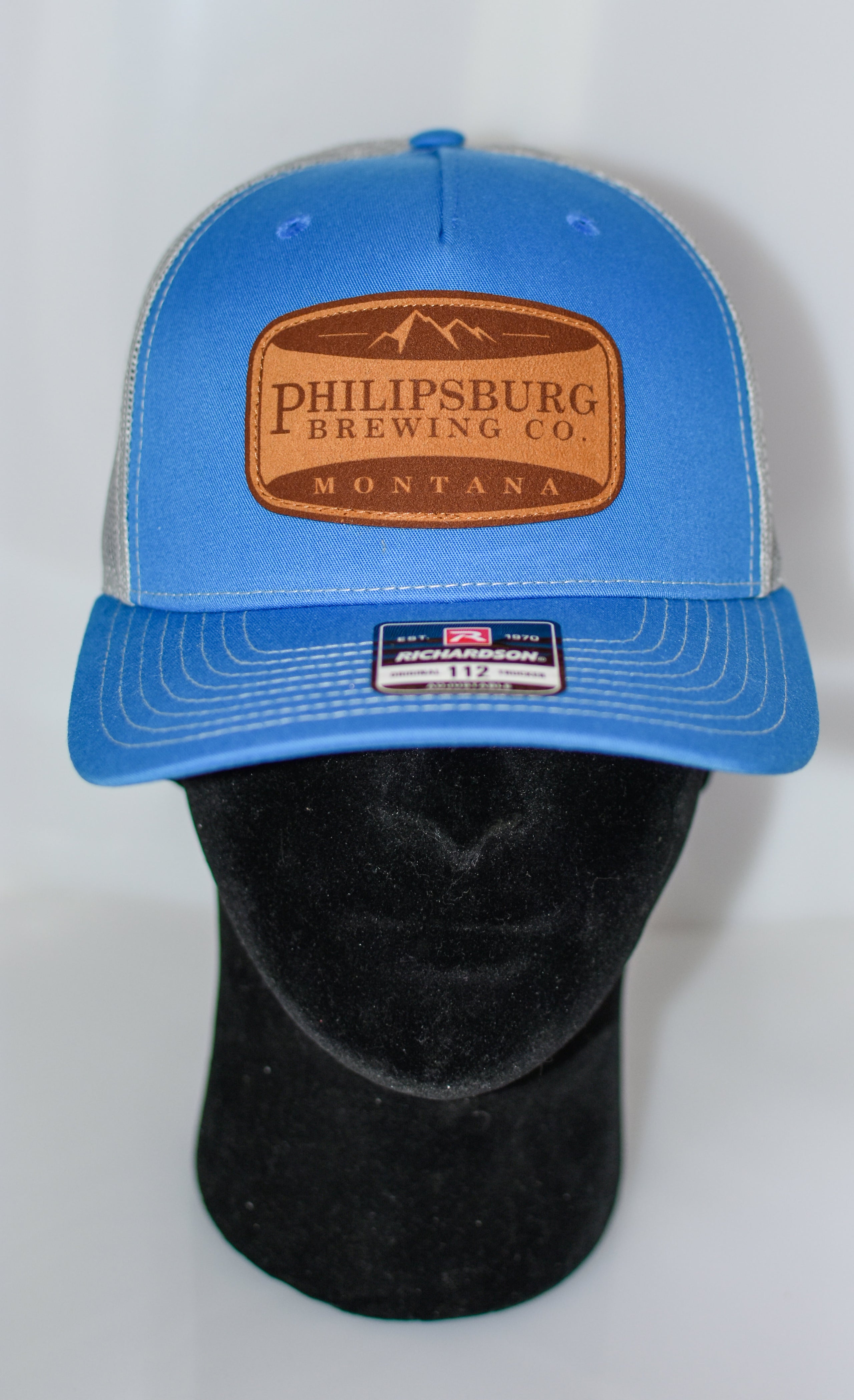 Philipsburg Brewing Patch Flexfit Suede Trucker with Company